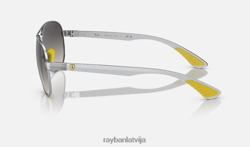 rb8331m scuderia ferrari kolekcija pulēts sudrabs/pelēks F0L86X376 vīriešiem Ray-Ban saulesbrilles