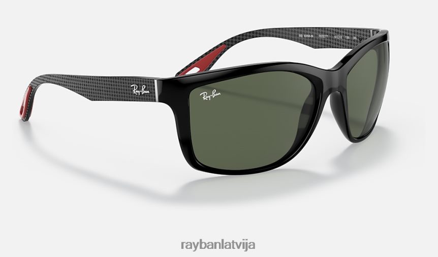 rb8356m scuderia ferrari kolekcija pulēta melna/zaļa F0L86X1174 vīriešiem Ray-Ban saulesbrilles