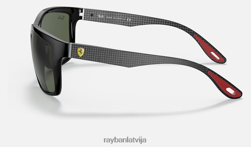 rb8356m scuderia ferrari kolekcija pulēta melna/zaļa F0L86X1174 vīriešiem Ray-Ban saulesbrilles