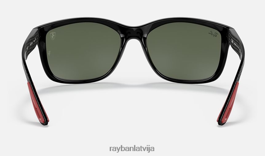 rb8356m scuderia ferrari kolekcija pulēta melna/zaļa F0L86X1174 vīriešiem Ray-Ban saulesbrilles