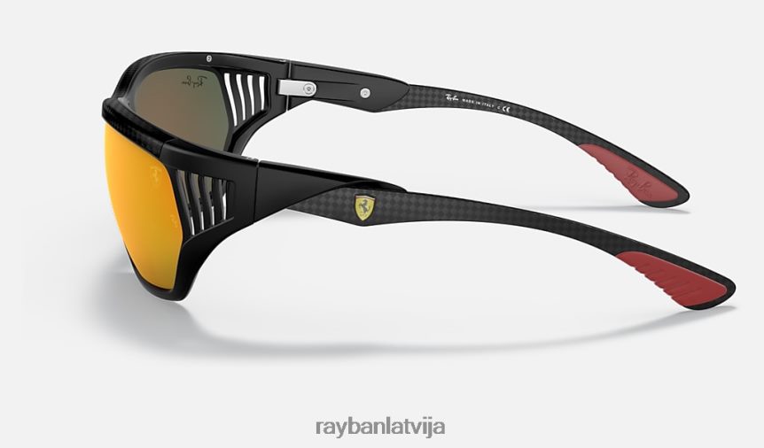 rb8359m scuderia ferrari kolekcija matēts melns/sarkans F0L86X1198 vīriešiem Ray-Ban saulesbrilles