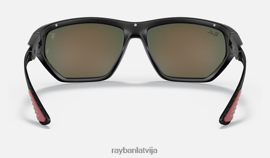 rb8359m scuderia ferrari kolekcija matēts melns/sarkans F0L86X1198 vīriešiem Ray-Ban saulesbrilles