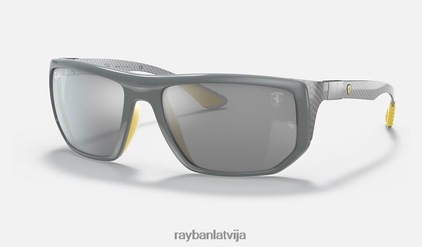 rb8361m scuderia ferrari kolekcija pulēta pelēka/pelēka F0L86X1447 vīriešiem Ray-Ban saulesbrilles
