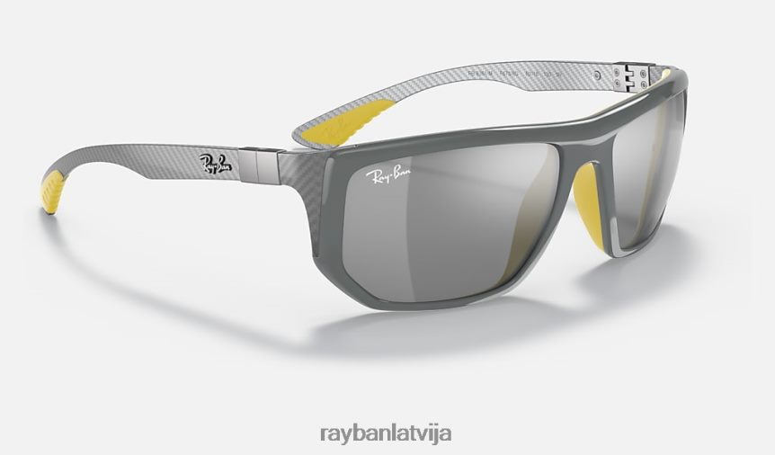 rb8361m scuderia ferrari kolekcija pulēta pelēka/pelēka F0L86X1447 vīriešiem Ray-Ban saulesbrilles
