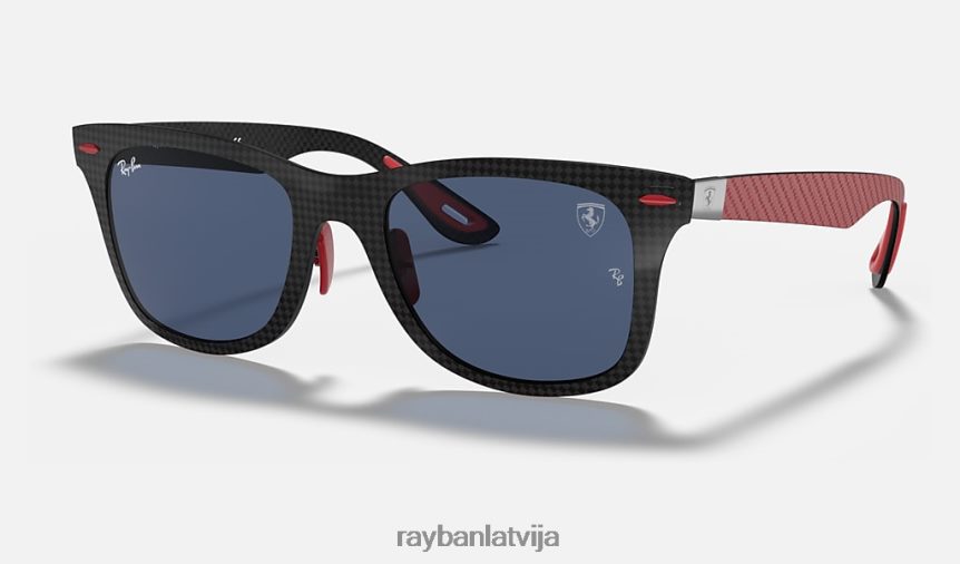 rb8395m scuderia ferrari kolekcija matēts melns/tumši zils F0L86X1484 vīriešiem Ray-Ban saulesbrilles