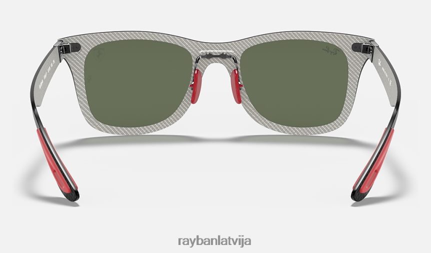 rb8395m scuderia ferrari kolekcija matēts melns/zaļš F0L86X1482 vīriešiem Ray-Ban saulesbrilles