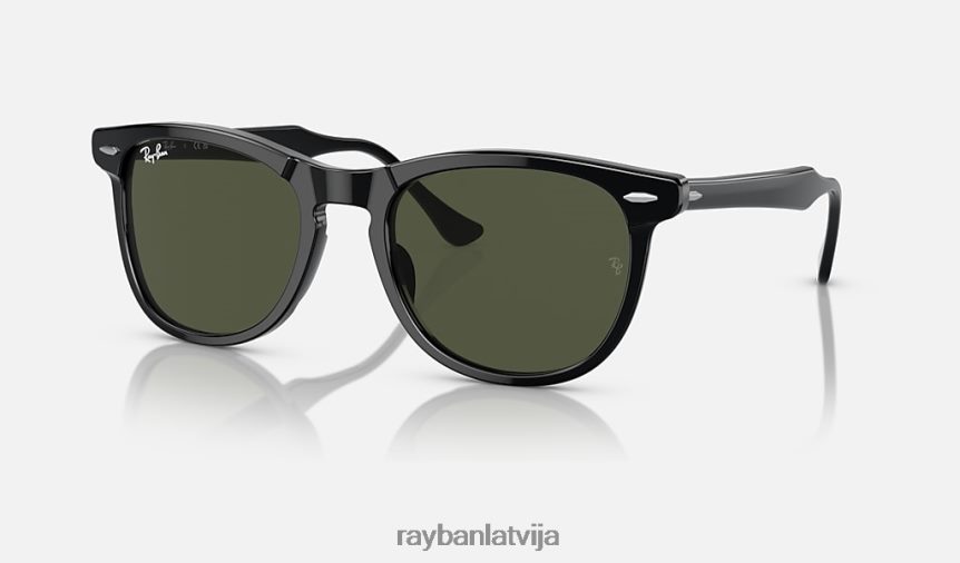 ērgļa acs pulēta melna/zaļa F0L86X253 vīriešiem Ray-Ban saulesbrilles