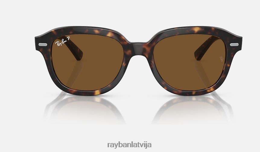 Ēriks pulēta havana/brūns F0L86X204 vīriešiem Ray-Ban saulesbrilles
