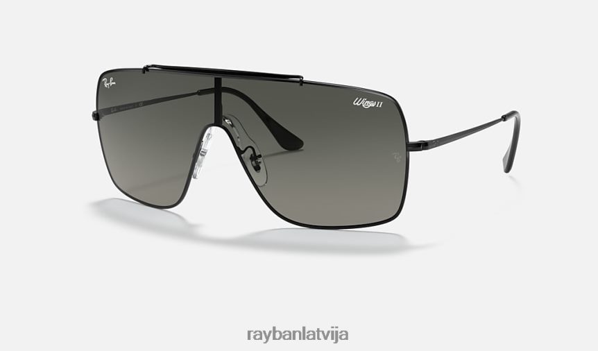 spārni ii pulēta melna/pelēka F0L86X777 vīriešiem Ray-Ban saulesbrilles