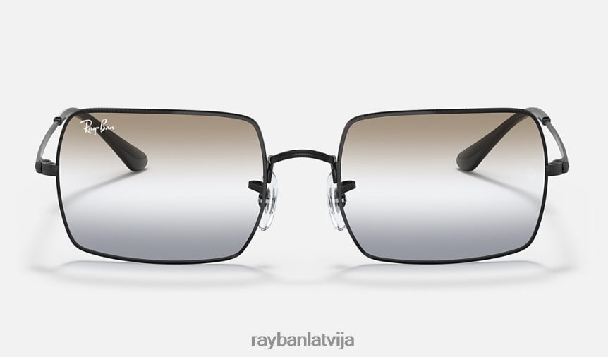 taisnstūra 1969 divgradients pulēta melna/dzidri brūna/pelēka F0L86X1171 vīriešiem Ray-Ban saulesbrilles