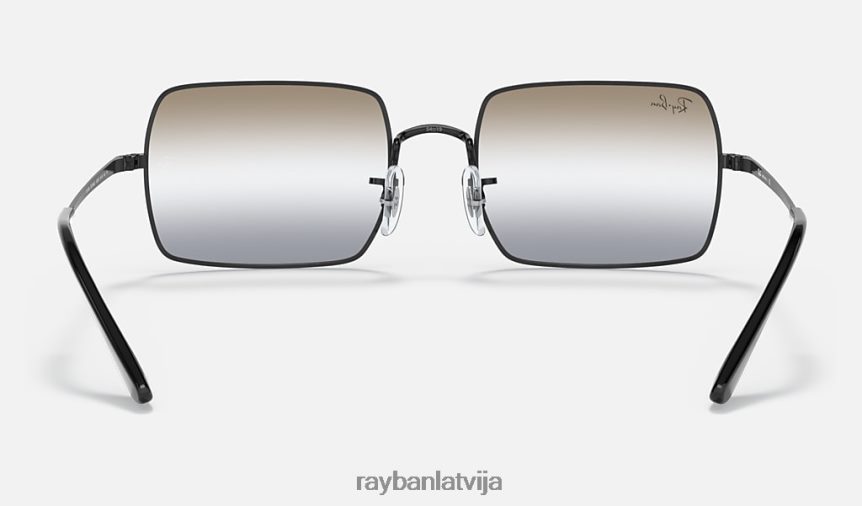taisnstūra 1969 divgradients pulēta melna/dzidri brūna/pelēka F0L86X1171 vīriešiem Ray-Ban saulesbrilles