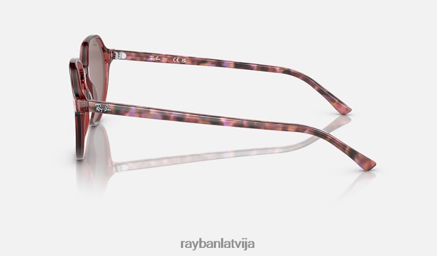 talija pulēta caurspīdīga rozā/sarkana F0L86X272 vīriešiem Ray-Ban saulesbrilles