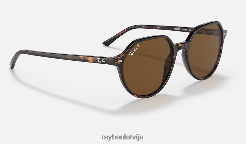 talija pulēta havana/brūns F0L86X268 vīriešiem Ray-Ban saulesbrilles