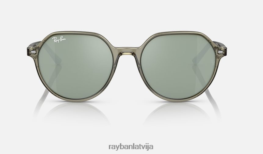 talija pulēts caurspīdīgs zaļš/sudrabs F0L86X270 vīriešiem Ray-Ban saulesbrilles