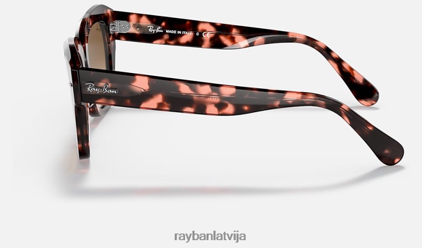 štata ielas plankums pulēta rozā havana/gaiši brūna F0L86X1336 vīriešiem Ray-Ban saulesbrilles