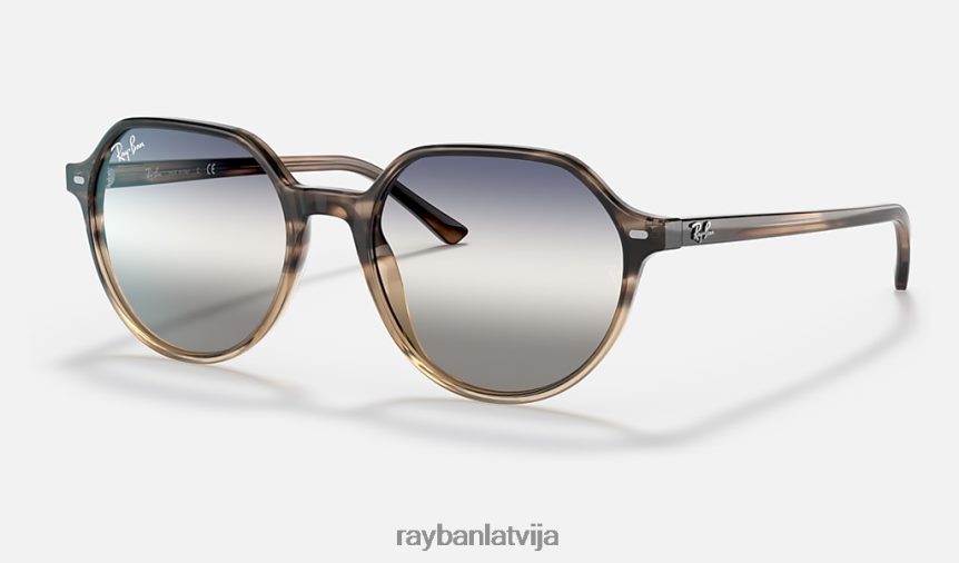 thalia divgradients pulēta brūna havana/zila/pelēka F0L86X1250 vīriešiem Ray-Ban saulesbrilles