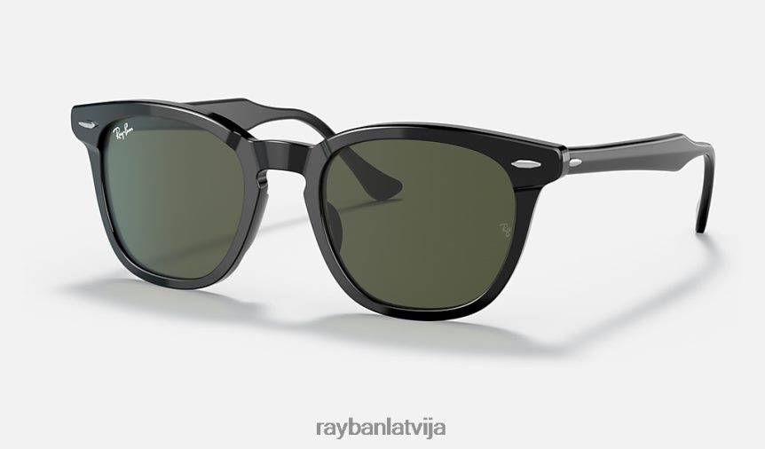 vanags pulēta melna/zaļa F0L86X176 vīriešiem Ray-Ban saulesbrilles