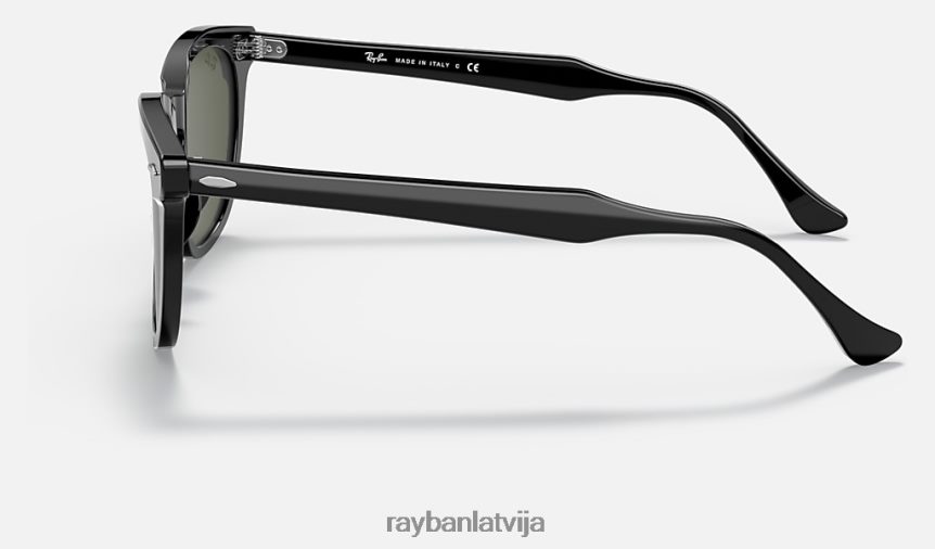 vanags pulēta melna/zaļa F0L86X176 vīriešiem Ray-Ban saulesbrilles