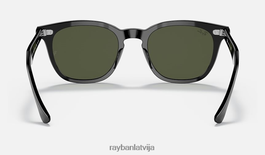vanags pulēta melna/zaļa F0L86X176 vīriešiem Ray-Ban saulesbrilles