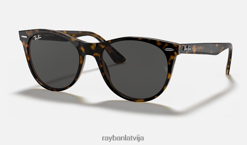 wayfarer ii klasika pulēta havana uz caurspīdīgas brūnas/tumši pelēkas krāsas F0L86X553 vīriešiem Ray-Ban saulesbrilles