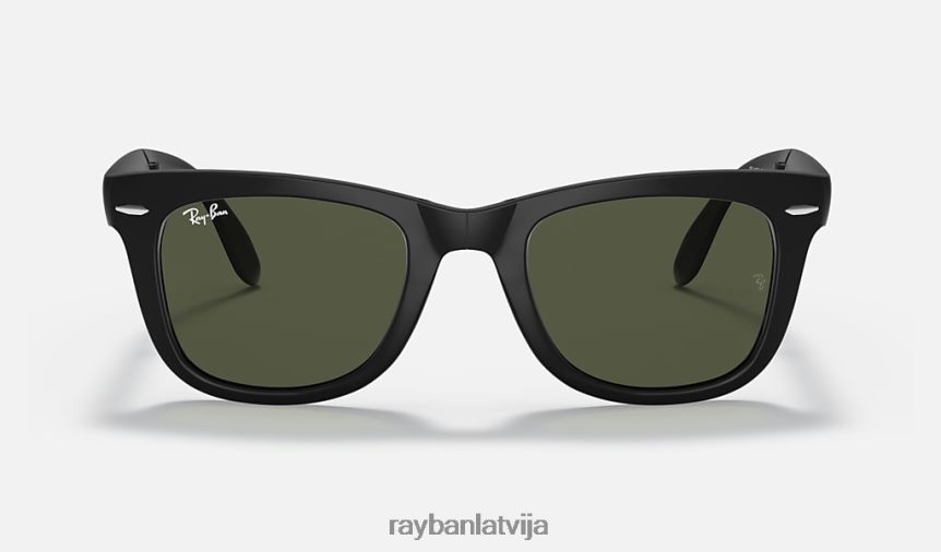 wayfarer saliekamā klasika matēts melns/zaļš F0L86X222 vīriešiem Ray-Ban saulesbrilles