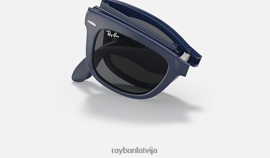 wayfarer saliekamā klasika pulēta zila/tumši pelēka F0L86X226 vīriešiem Ray-Ban saulesbrilles
